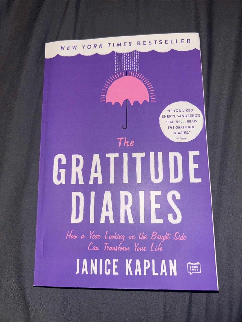 The Gratitude Diaries by Janice Kaplan — Purple & Pink Paperback